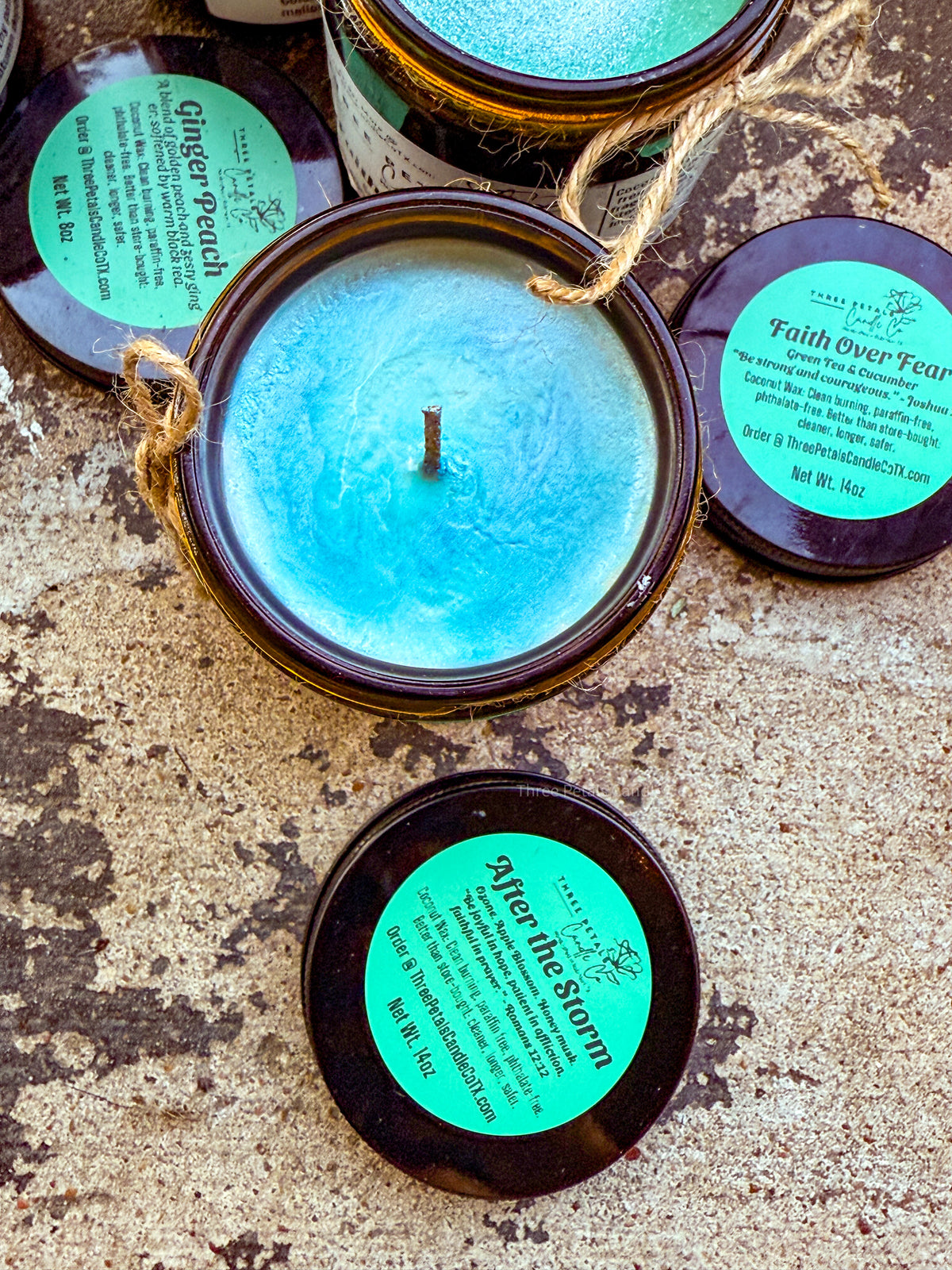 ✨ Amber Glass Collection with Cork Lid – 13oz