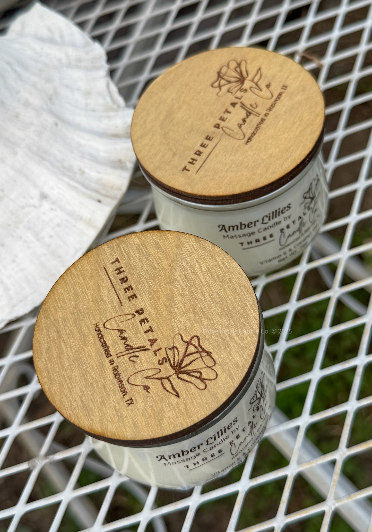 Amber Lillies Massage Spa Candle