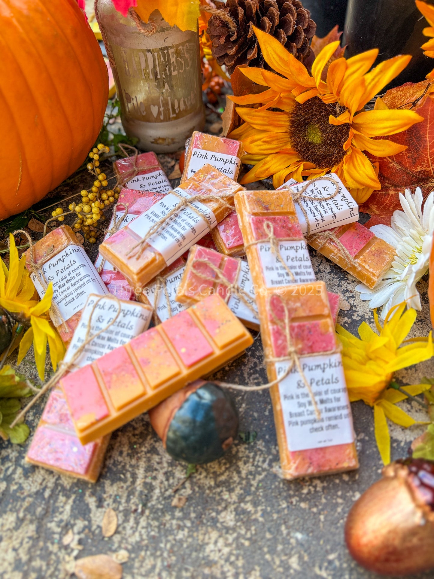 Pink Pumpkins & Petals Wax Melts – Breast Cancer Awareness 1oz Wax Melts