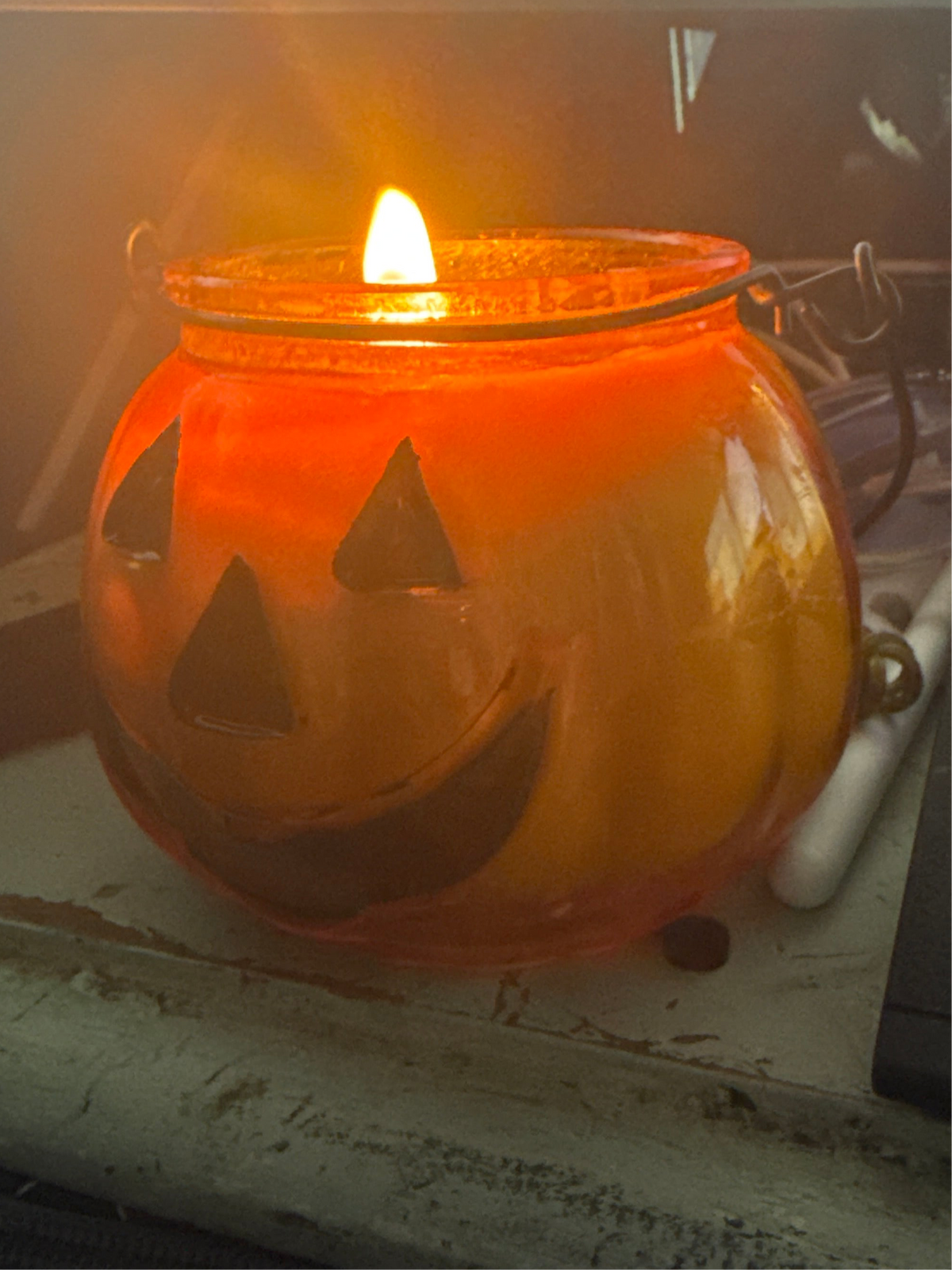 Jack-O’-Lantern Pumpkin Candle – 14oz Soy Coconut Wax Blend