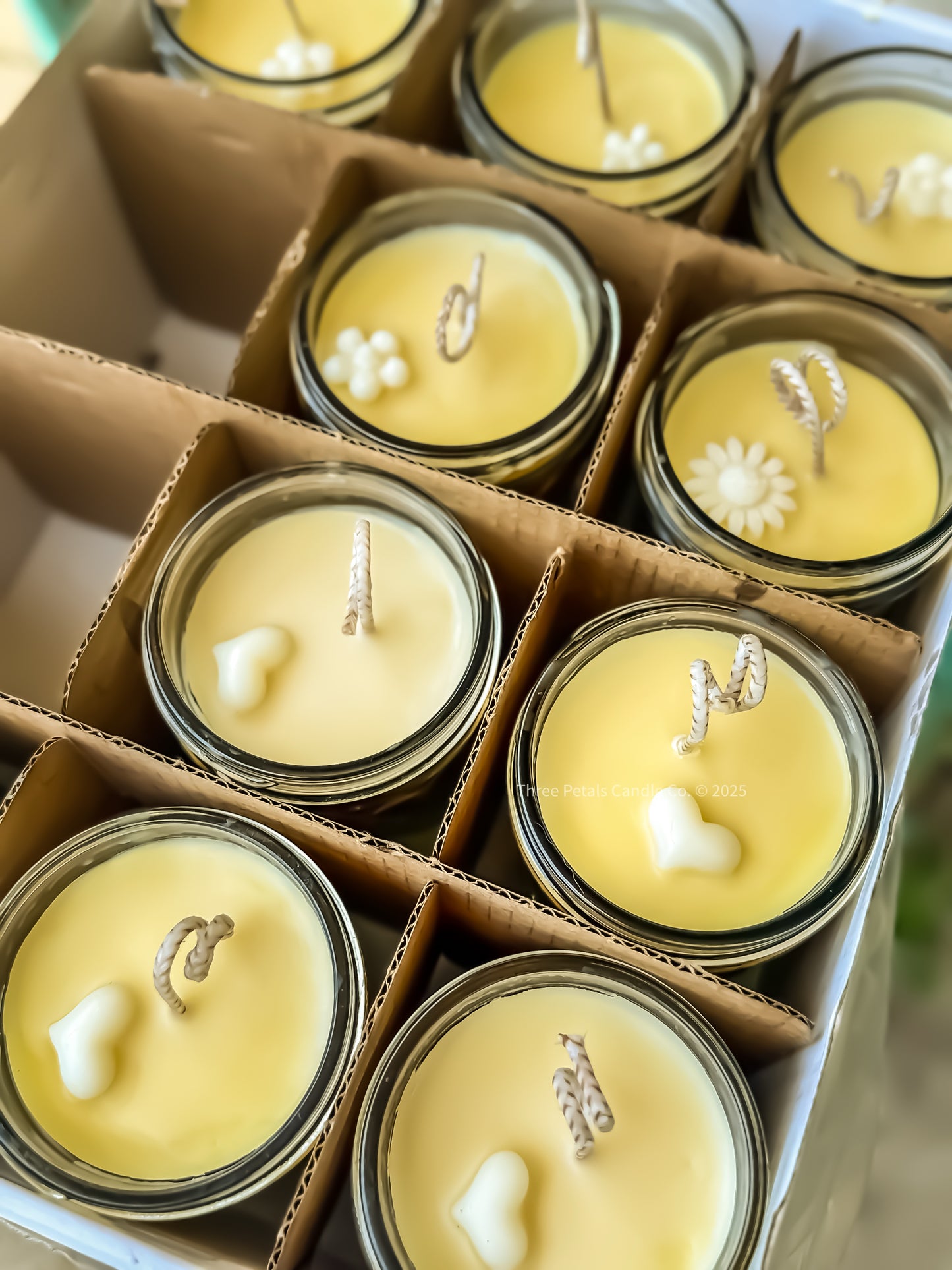 🍯 Homer’s Honey – Soy & Beeswax Legacy Candle 8oz With Seed Paper Heart to Plant in Mason Jar Later