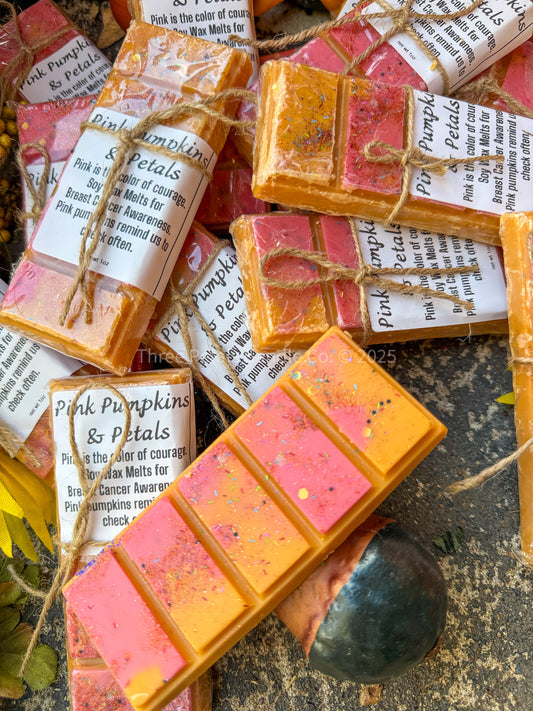 Pink Pumpkins & Petals Wax Melts – Breast Cancer Awareness 1oz Wax Melts