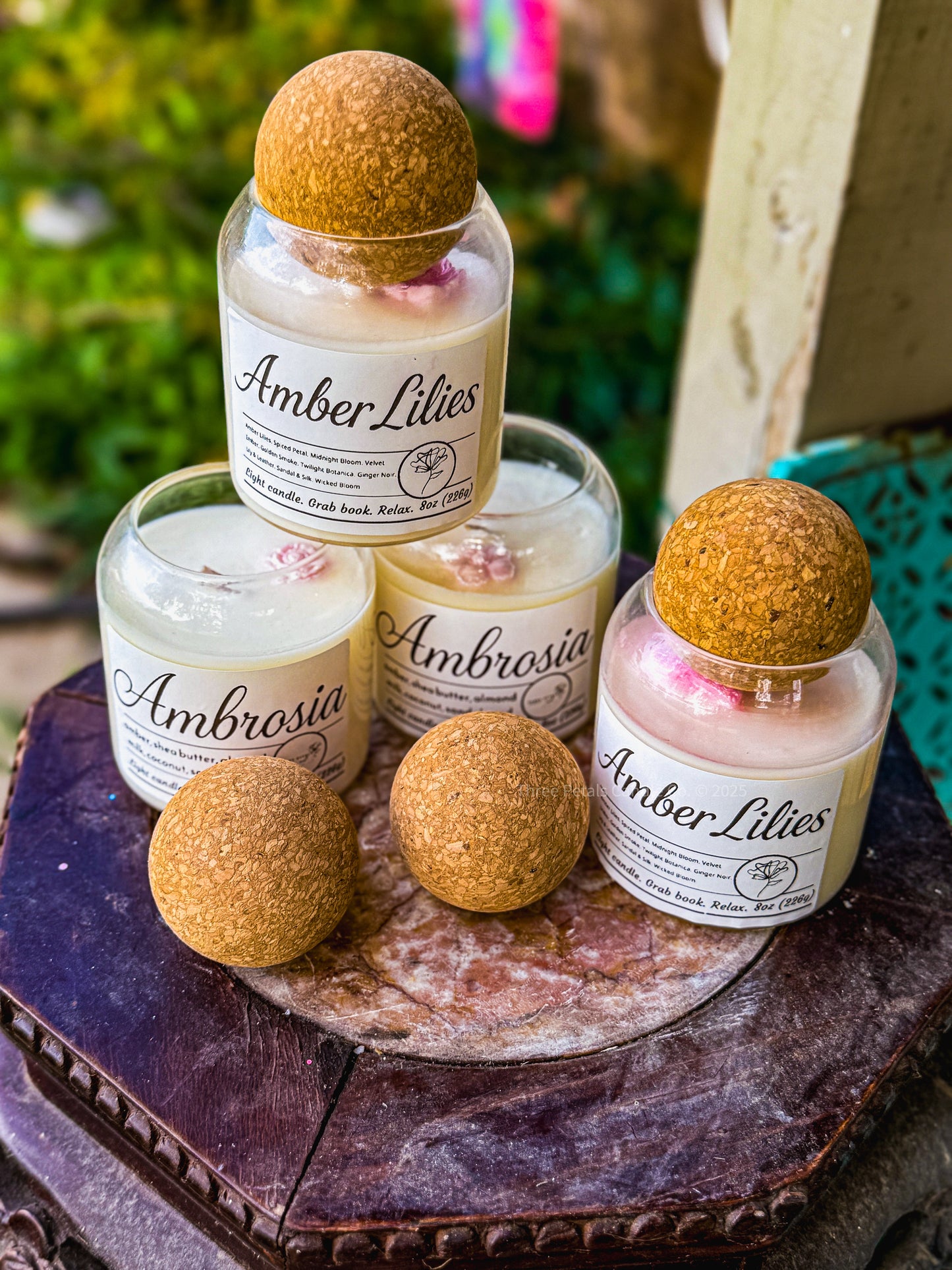 Three Petals Signature Candle – 8 oz