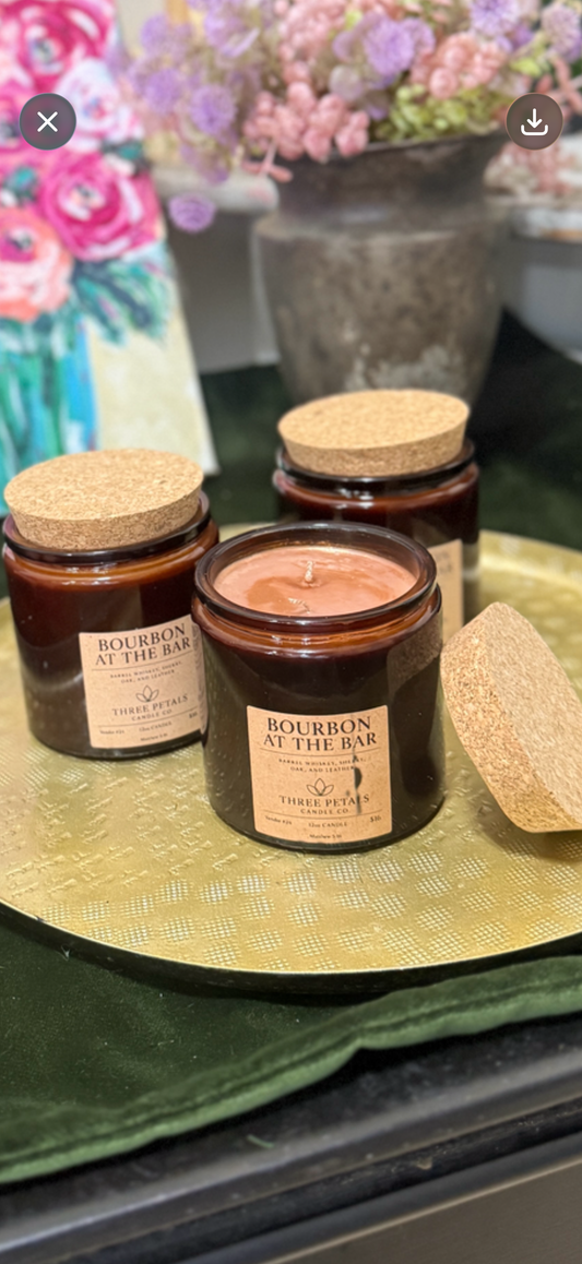 ✨ Amber Glass Collection with Cork Lid – 13oz