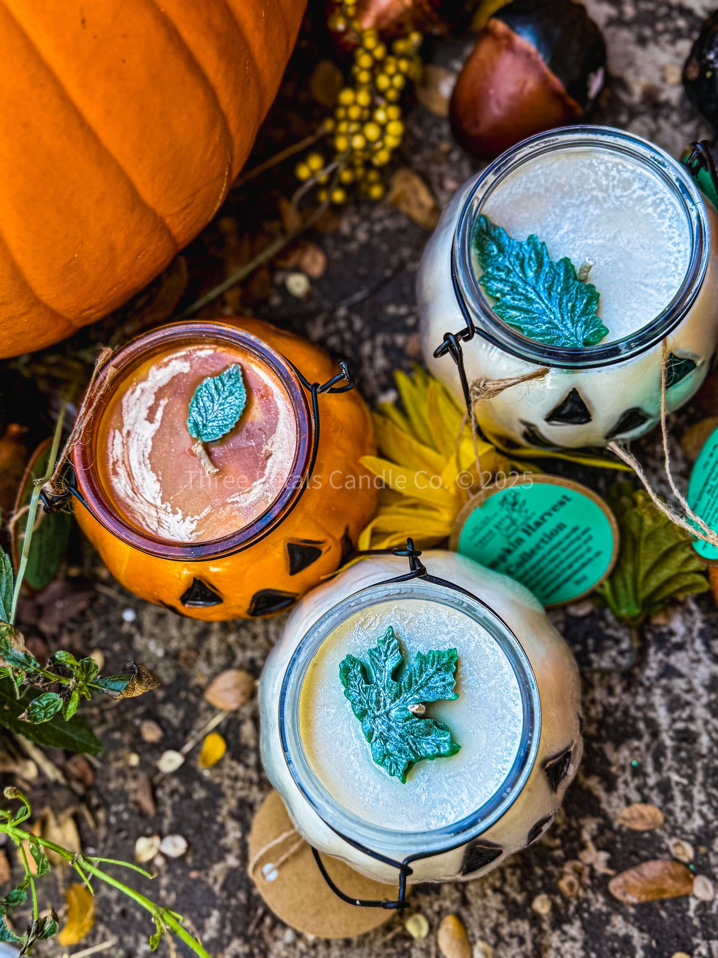 Jack-O’-Lantern Pumpkin Candle – 14oz Soy Coconut Wax Blend